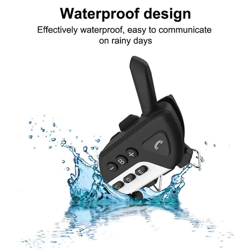 

Motorcycle Smart Bluetooth Helmet Headset 800M 4 Rider Group Intercom Handsfree FM CVC Noise Reduction Interphone