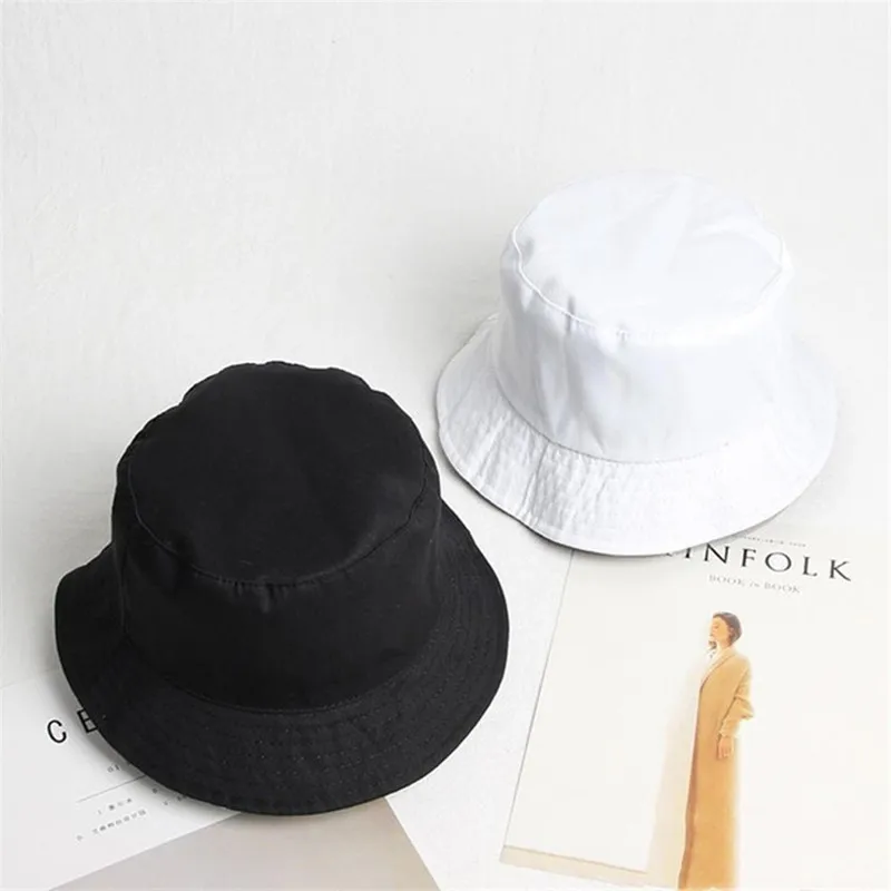 

2020 Shark Embroidery Cotton Bucket Hat Fisherman Hat Outdoor Travel Hat Sun Cap Hats for Men and Women 300