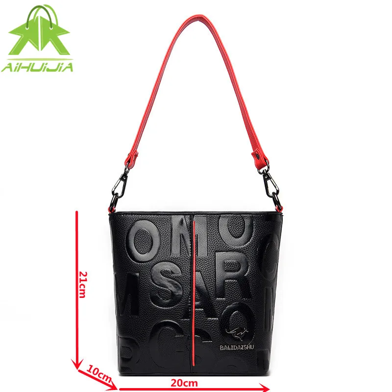 

Luxury Ladies Handbag Fashion Large Capacity Shoulder Bags 2021 High Quality Pu Leather Letter Decoration Woman Messenger Bag