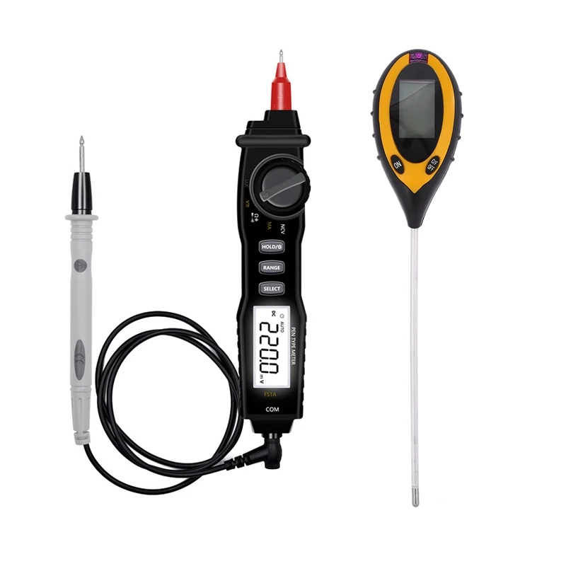 

Цифровой измеритель почвы 1 шт., мини-мультиметр с ЖК-дисплеем для измерения влажности почвы