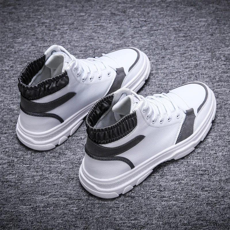 Мужская обувь для скейтбординга с высоким берцем Новинка мужские кроссовки в