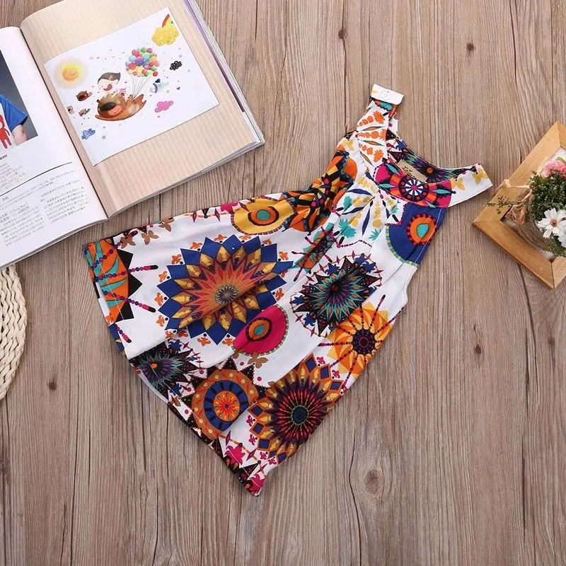 Платье для девочек летнее платье маленьких повседневные платья с короткими