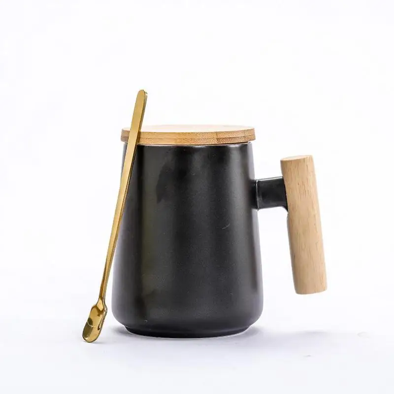 Кофейная кружка Офисная черно белая ретро креативная керамическая чашка с