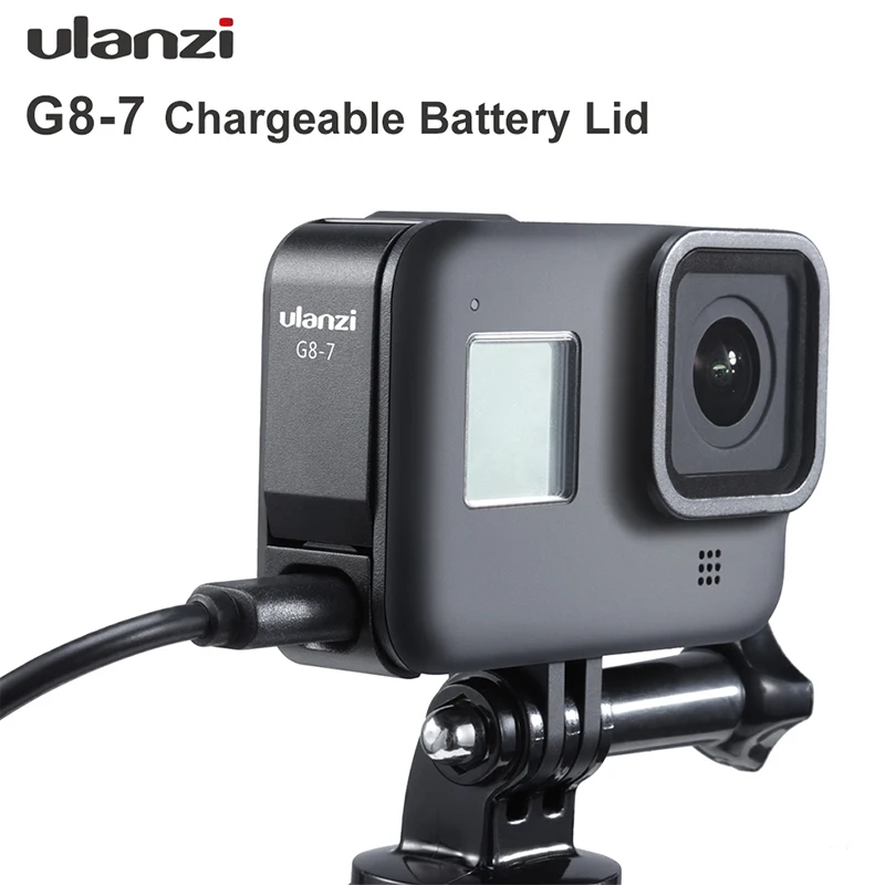 Ulanzi G8-7 Gopro 8 крышка батареи Съемная крышка батареи type-C порт зарядки для Gopro Hero 8 аксессуары