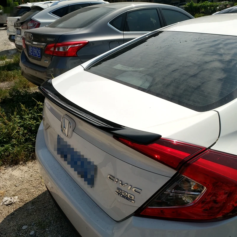 Новый дизайн высококачественный спойлер из АБС-пластика для honda civic 2015 2016 2017