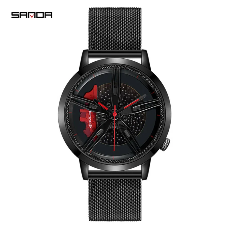 Часы наручные Sanda Мужские кварцевые Спортивные Повседневные водонепроницаемые в