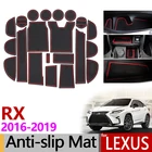 Противоскользящий коврик для разъема для ворот, резиновые подставки для Lexus RX 300, 200t, 450h, RX200t, RX300, RX450h, 2016, 2017, 2018, 2019, аксессуары, наклейки