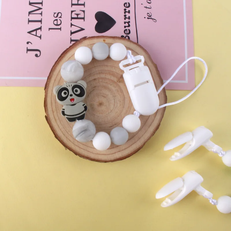 Милый зажим для соски маленькая мини-панда с животными держатель | Мать и ребенок