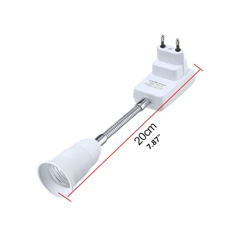 

E27 EU Plug Socket Adapter with On/Off Switch Light Lamp Bulb Extenders for Home Light Fixtures Socket Converter Bulbs Plug
