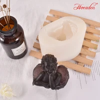 3d angel candle silicone mold gypsum mold car decor diy aromatherapy candle soap making mold great home decoration party decor
