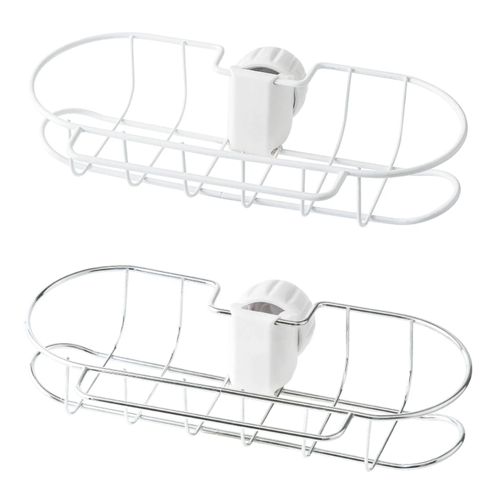 Bathroom Faucet Drain Rack Pool Storage Rack Large Kitchen Supplies Sink Sponge Rag Drain Rack Kitchen Accessories Organizer