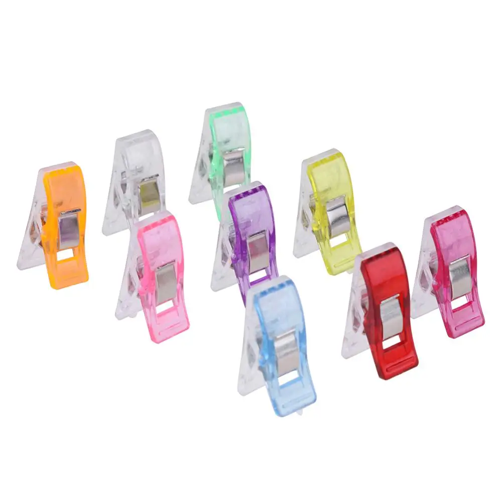 50 шт. разноцветные пластиковые зажимы держатель для шитья сделай сам лоскутное