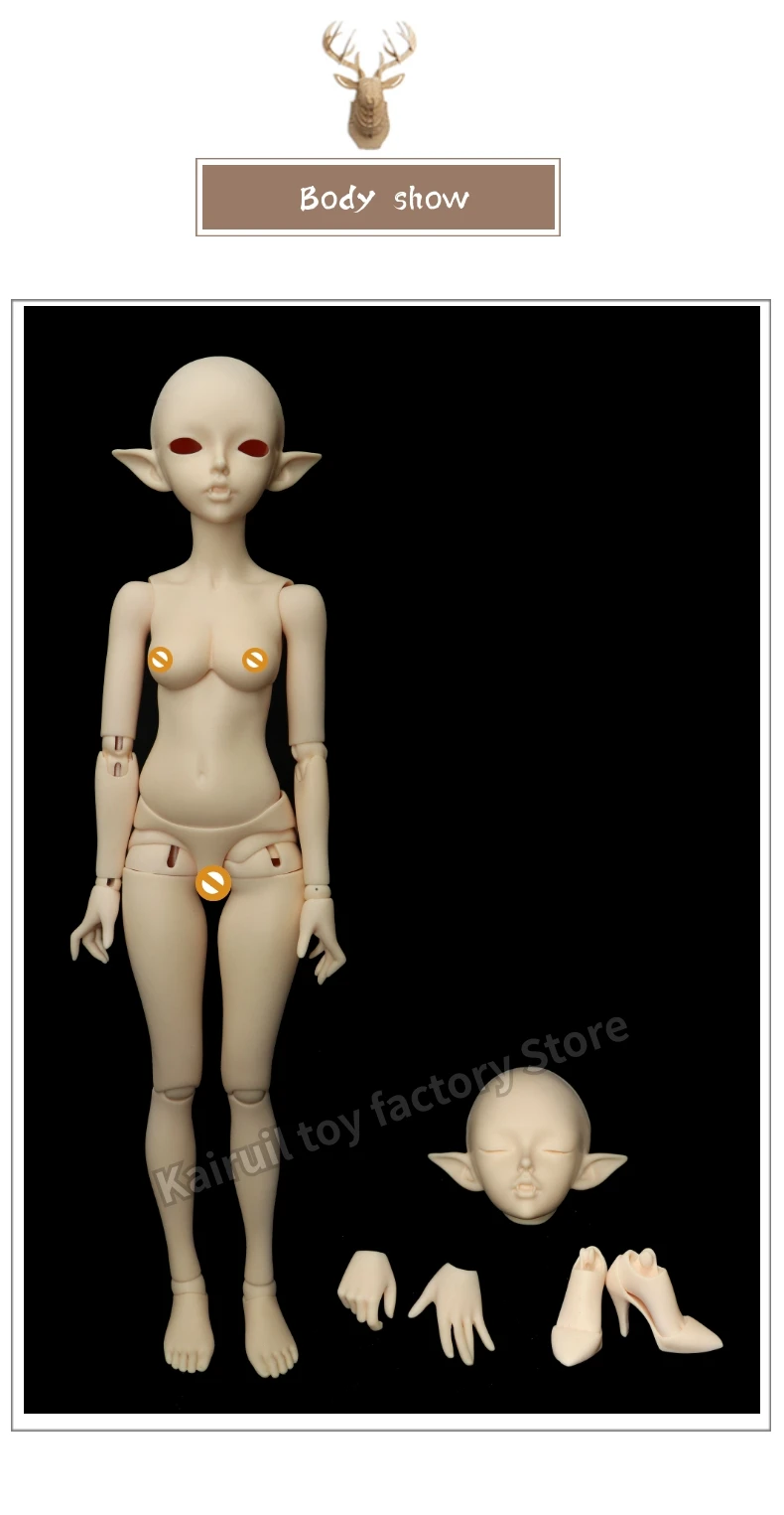 Stenzhorn BJD кукла 1/4 Кукла Hwayu вампира, бело-серые шарнир куклы глаза
