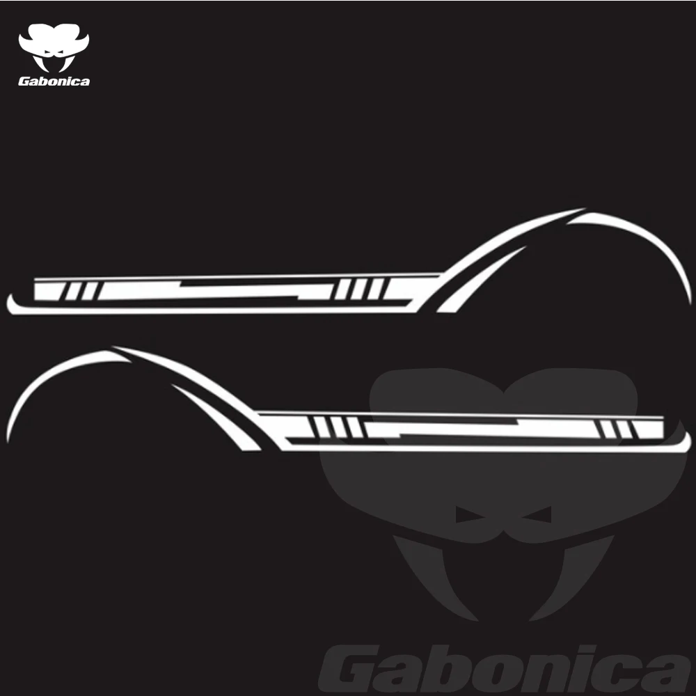 Новинка 2 шт. автомобильные полосы боковые наклейки для Audi VW Ford BMW Benz Renault