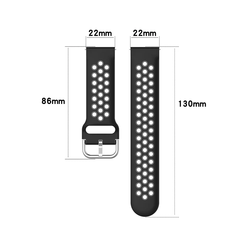 Ремешок 20 мм 22 для Samsung Active 2 40 мм/44 браслет Galaxy watch 3 41/45 Gear s3 46 Huawei Honor GT 42 - купить по