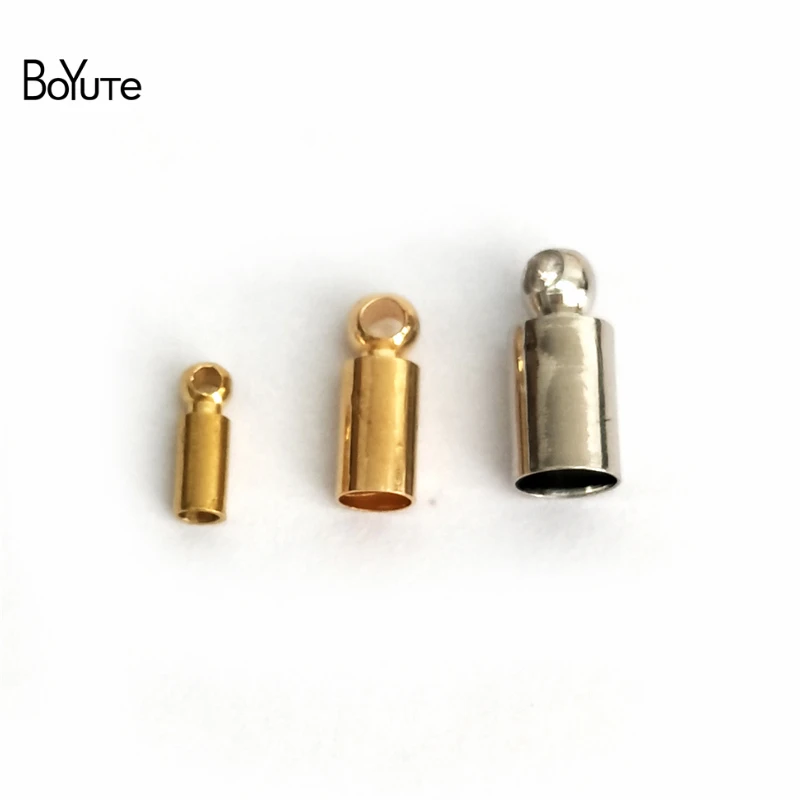 BoYuTe (100 шт./лот) 16 размеров металлическая латунная кисточка Концевая застежка