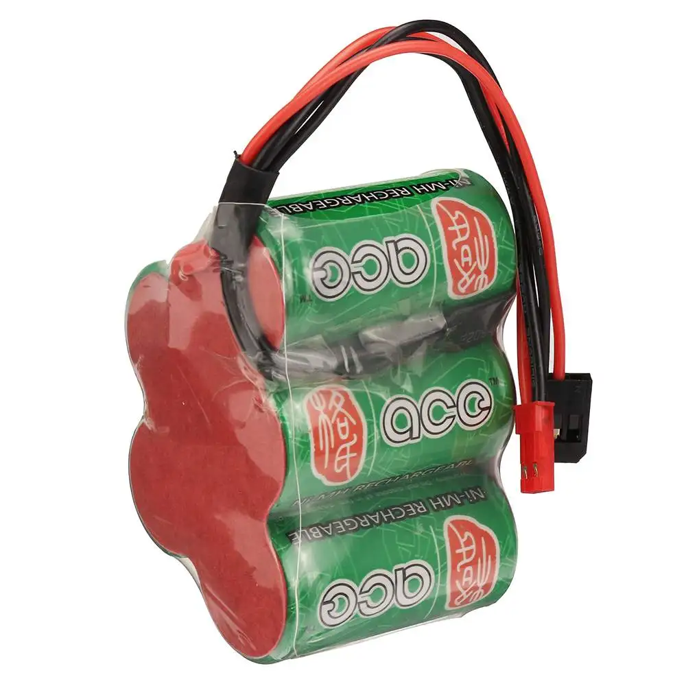 

Gens 6V Capacity 4500mAh Rechargeable JST Fubeba Plug NiMH Battery for RC Racing Drone FPV Quadcopter Accessories Spare Parts