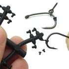 2 комплекта = 48 шт., аксессуары для ловли карпа, крючок для ловли карпа, бусы с микрокрючками, заглушки для крючков, аксессуары для рыболовных снастей