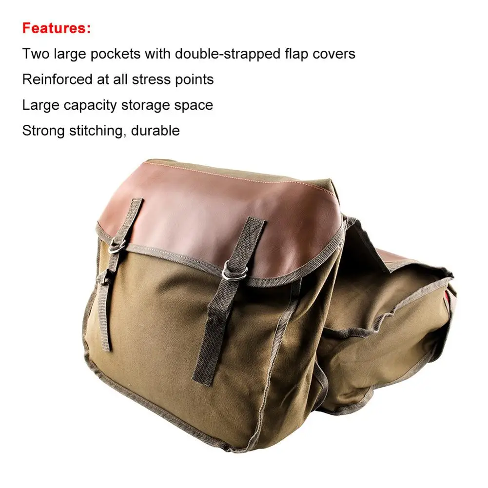 

Saddle Bag for Motorcycle Panniers Bags for Bicycle Bike Large Capacity Saddlebags Tool Bag