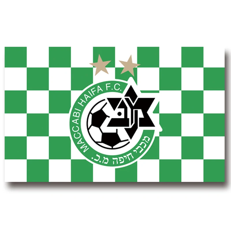 

3x5 футов, 100x150 см Израиль Maccabi Haifa флаг ФК