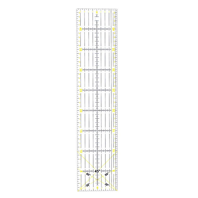 

10x45cm Plastic Quilting Sewing Patchwork Ruler Cutting Tool Thick Transparent DIY