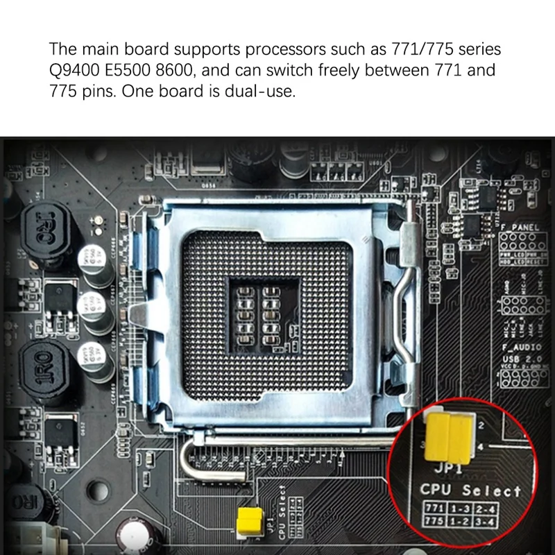 G41 Motherboard PCI-E 3.0 4XSATA2.0 Supports 775/771-Pin Desktop Computer 2XDDR3 8G Memory | Компьютеры и офис