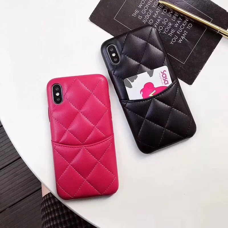 

Genuine Leather Card Pocket Case For iPhone 12 Mini 11 Pro 7 8 Plus XR X Max Luxury Brand Cover Top Quality Accessories Bag