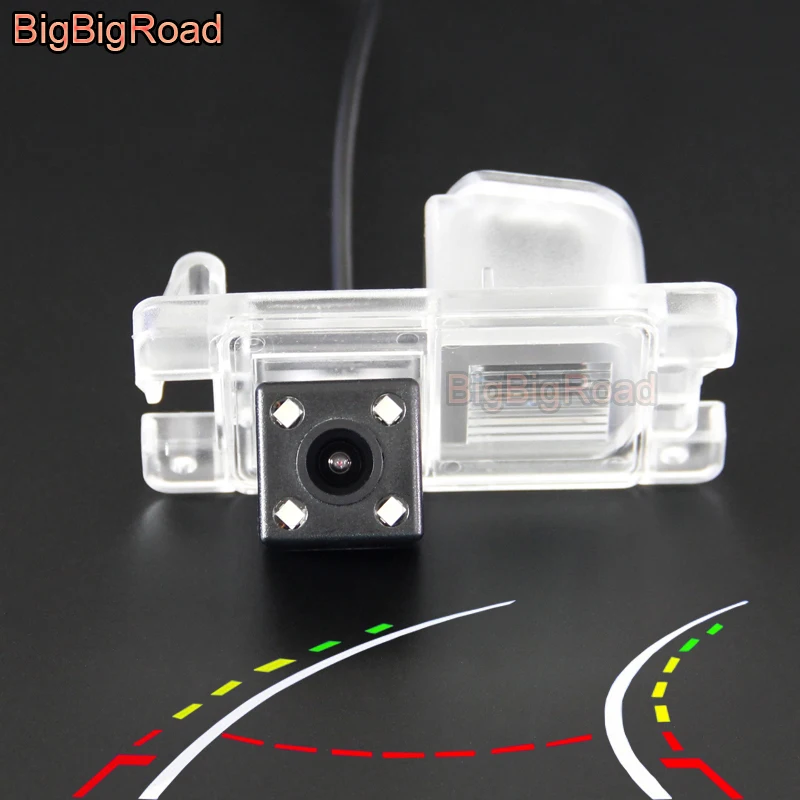 

BigBigRoad For Mitsubishi Pajero Pinin TR4 iO America Version / L200 Triton 2015 Car Dynamic Trajectory Tracks Rear View Camera