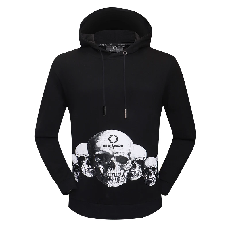 

Starbag pp Italian original brand fashion logo autumn winter Hoodie men's skull hot diamond cool fashion Pullover pure 2020 new