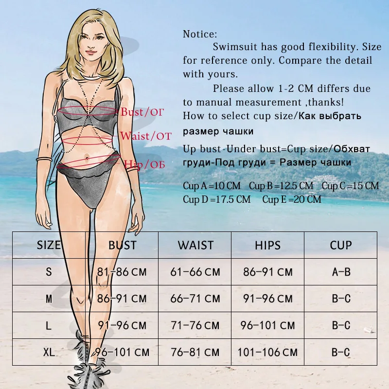 

COOBBU Print Bikinis Sexy Push Up Swimsuit Women 2021 Bandage Swimwear Summer Bathing Suit Beach Swim Bikini Set