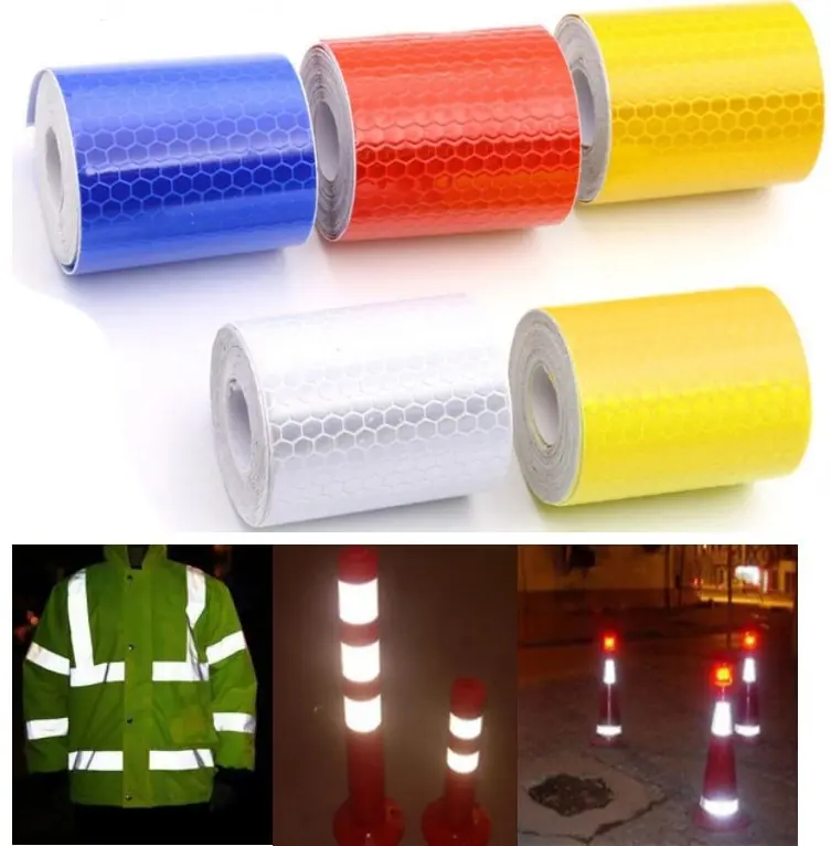 100x5 см Автомобильная отражающая лента наклейки предупреждающий дорожный полосы