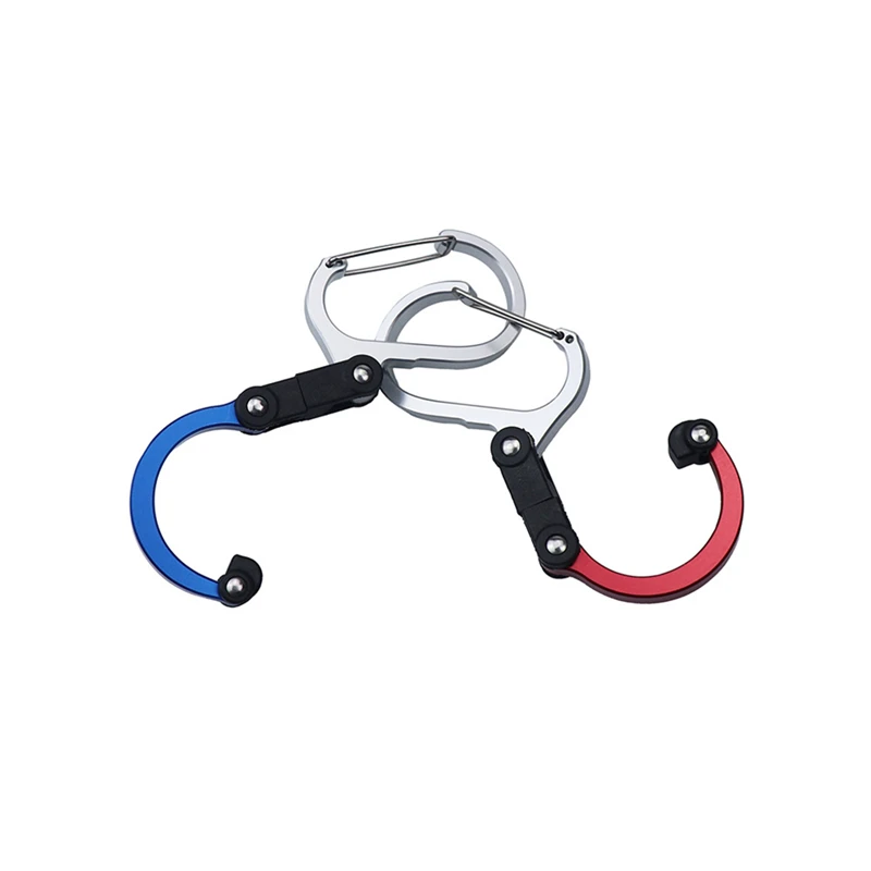 

Aluminum Carabiner Key Chain Clip Outdoor Camping Keyring Snap Hook Water Bottle Buckle Travel Climbing Accessories