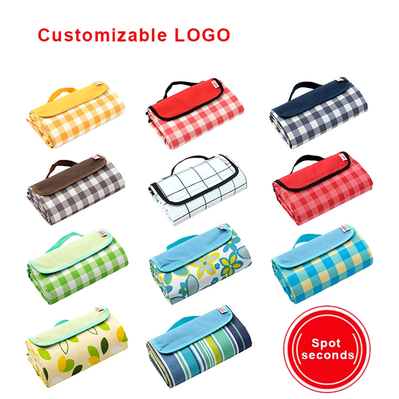

New Portable 145x200 cm Outdoor Picnic Mat Widened Folding Camping Mat Beach Waterproof Plaid Blanket Outdoor Camping Supplies