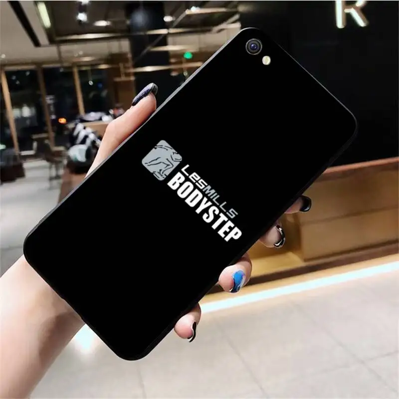 Les Mills оздоровительный черный мягкий чехол для телефона из ТПУ Vivo Y91c Y17 Y51 Y67 Y55 Y93 Y81S