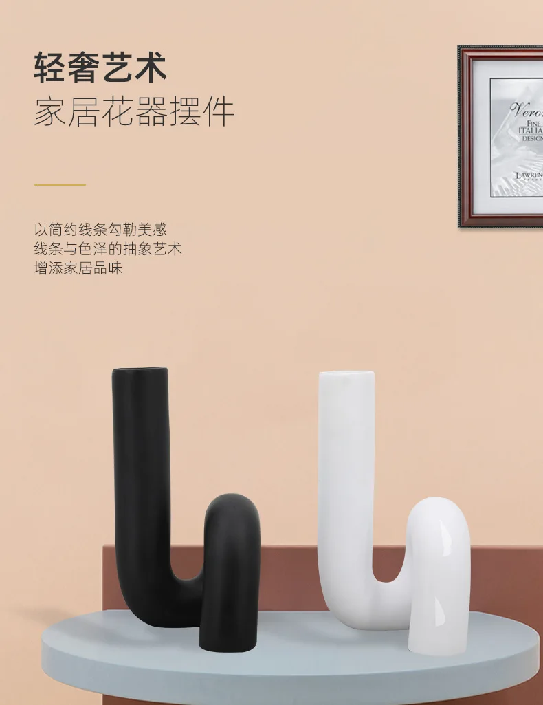

Simple Modern Luxury Flower Vase Home Decoration Nordic Style Large Vase Tabletop Bedroom Living Room Decoration Household Ideas