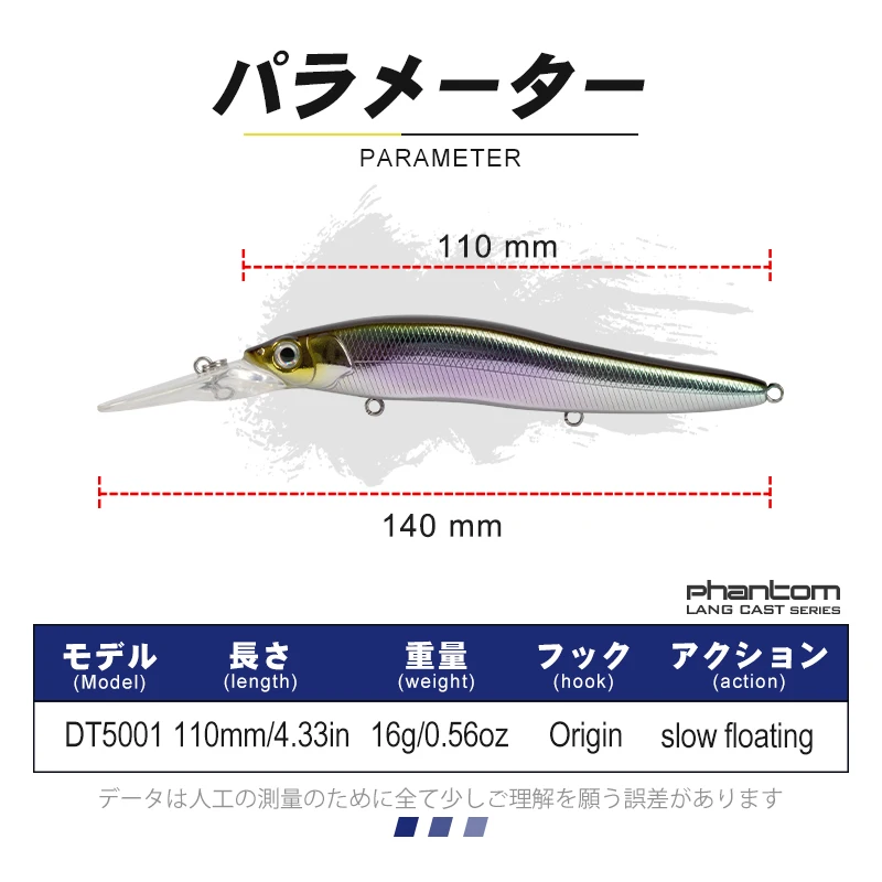 D1 Groundbait для рыбной ловли воблеры на щуку 110 мм 16 г медленно Плавающий Гольян