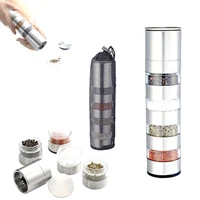 outdoor camping plastic condiment bottles storage can container spice jar seasoning box portable