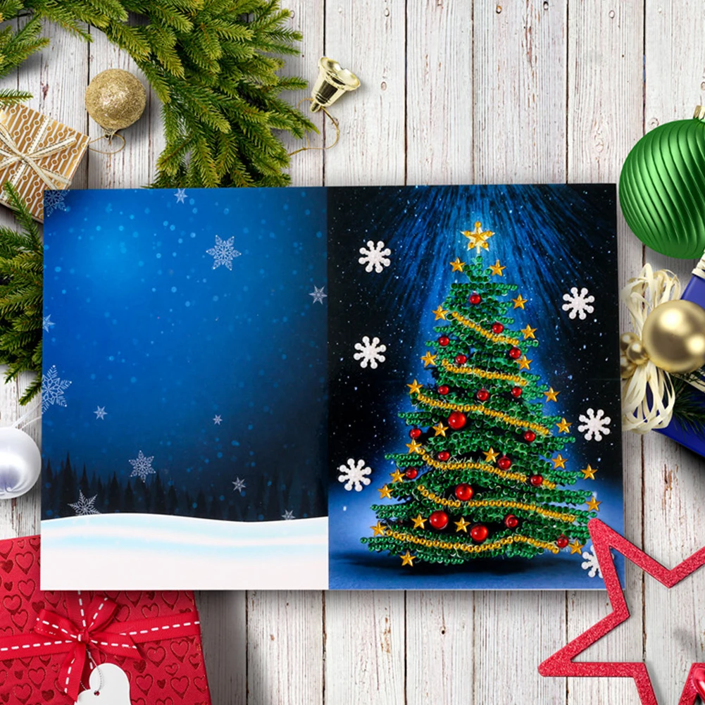 Рождественский набор поздравительных открыток дерево конверт открытка