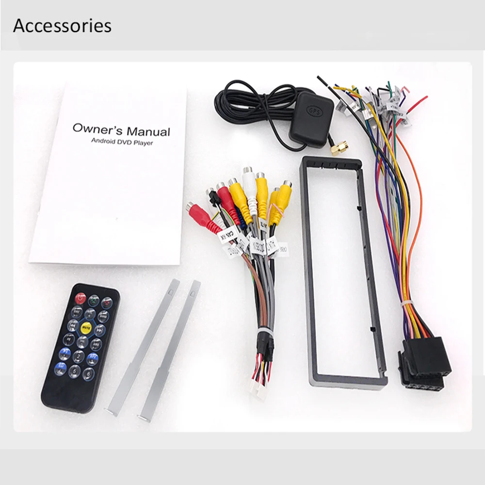 Автомобильный видеоплеер с GPS-навигацией Android 8 1 универсальный Din Съемная