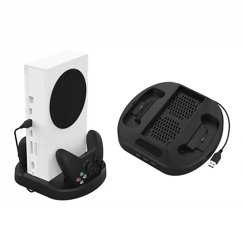 

Подставка для зарядки с охлаждающим вентилятором и док-станция для зарядки двойного контроллера для контроллера Xbox серии S