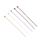 200 шт.лот шпильки для головы аксессуары золотыесеребряные  РодиевыеБронзовые шариковые шпильки для изготовления ювелирных изделий иглы сделай сам