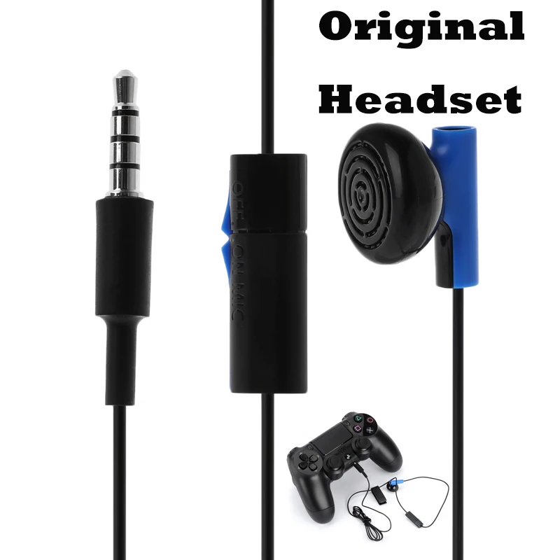 

Game Headset With Microphone Mono Chat Earbud Headset for Sony PS4 PlayStation 4 Controller Earphone Gaming Headphone gaming