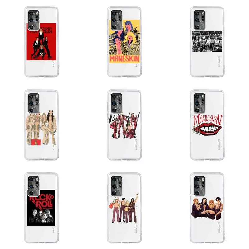 

Maneskin Damiano David Phone Case For Huawei P40 P30 P20 Mate Honor 10i 30 20 i 10 40 8x 9x Pro Lite Transparent Cover