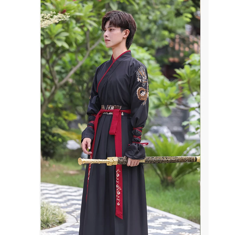 Женский кардиган-кимоно с вышивкой дракона | Тематическая одежда и униформа