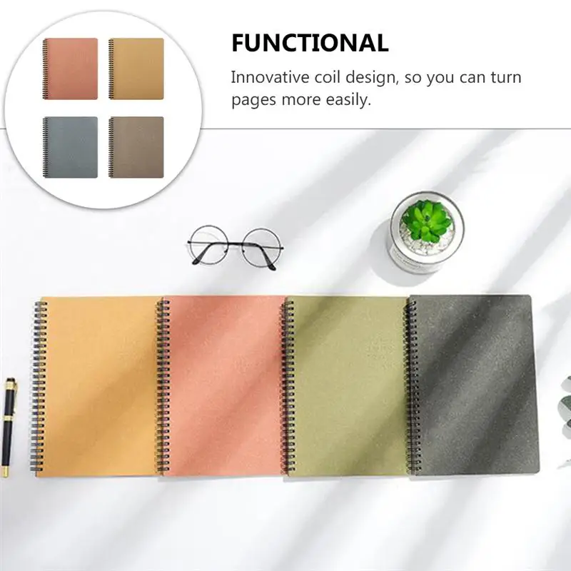 

4 Pcs 1 Set Multipurpose Notebooks Creative Manuscripts Schedule Notebooks