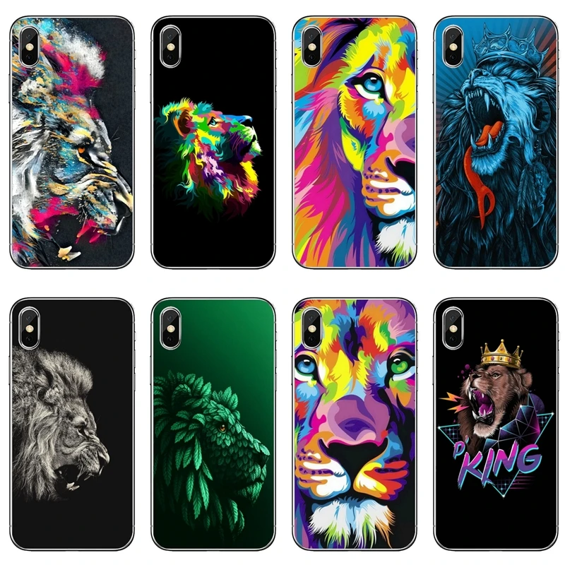 Силиконовый чехол для телефона Xiaomi Mi 9 8 SE Pro A2 Lite 6X 5 4 A3 A1 Note Max Mix 2 3 Pocophone F1 animal lion