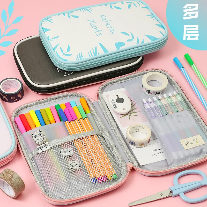 Pencil Case Multi-function Large Capacity Pen Box Student Gift Storage Bag Cute carttoon For School Stationery | Канцтовары для