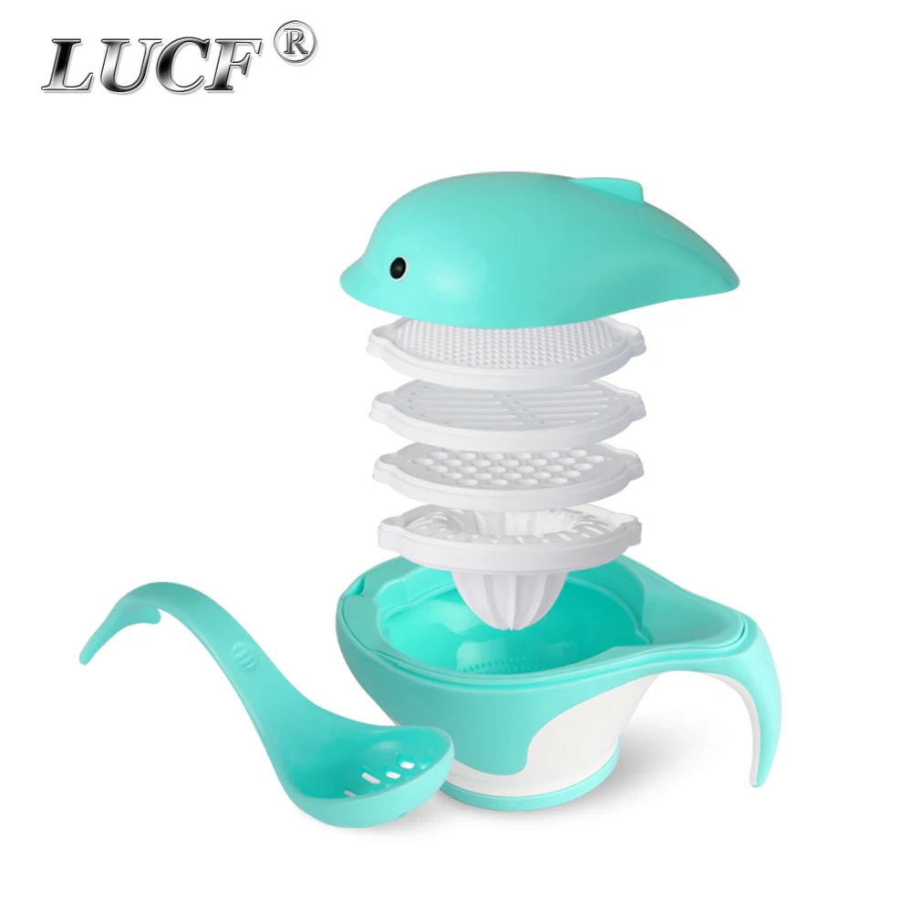 

LUCF multi-function food Grinder Grater for baby LFGB PP useful Mini food Mills Household Burnishing equipment For kids children