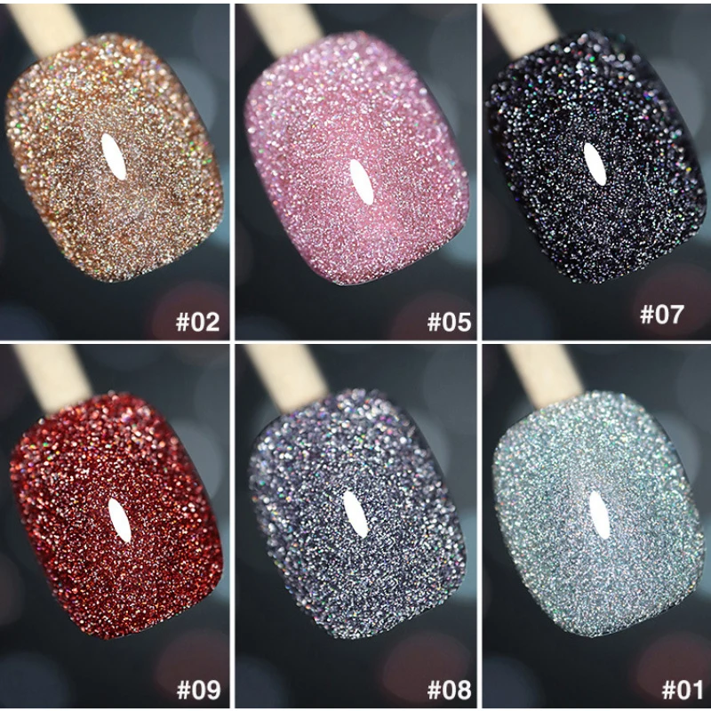 

Gel Nail Polish Cat Eye Gel Semi Permanent Varnish Uv Gel Nail Art 8ML Glitter Effect Off Nail Polish Gel For Nails Design TSLM1