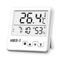 new lcd electronic digital temperature humidity meter thermometer hygrometer indoor outdoor weather station clock